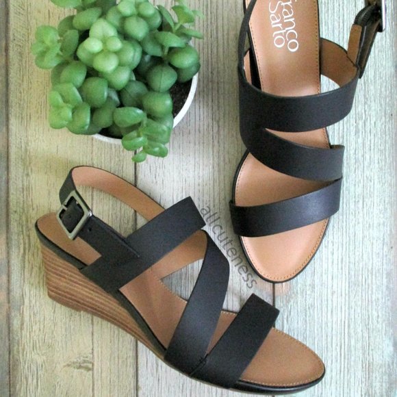 Franco Sarto Shoes - Franco Sarto Black Sandals